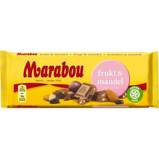 2 x Marabou Chokladkaka Frukt & Mandel