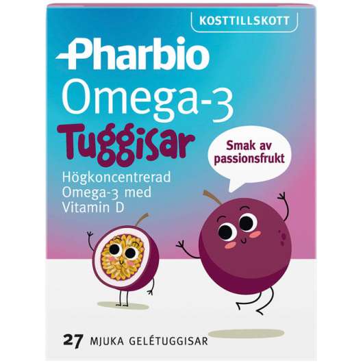 2 x Pharbio Omega-3 Tuggisar