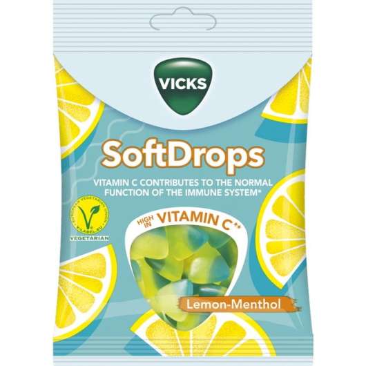 2 x Vicks Soft Drops Citron C-vitamin