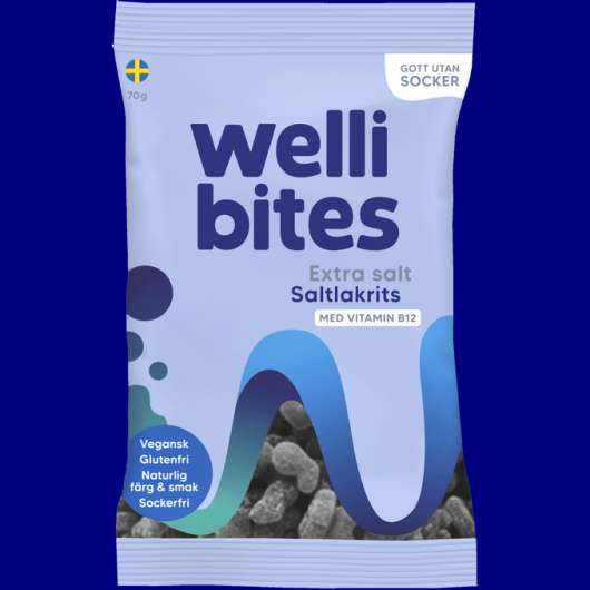 2 x Wellibites Extra Salt Saltlakrits