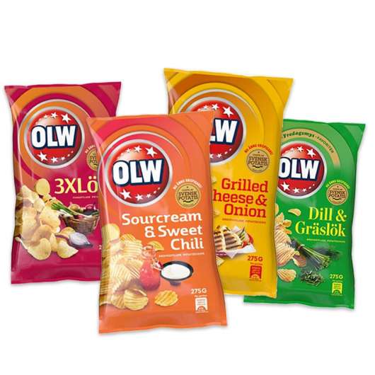 4-pack OLW Chips - 44% rabatt