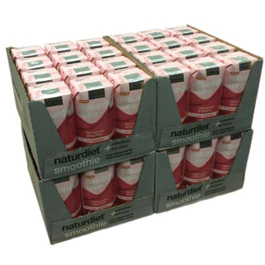 48pack Naturdiet red berries smoothie - 81% rabatt