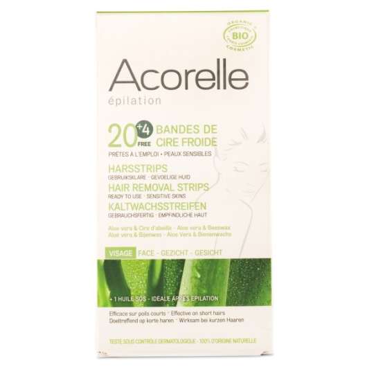 Acorelle Hair Removal Strips 20 strips Face