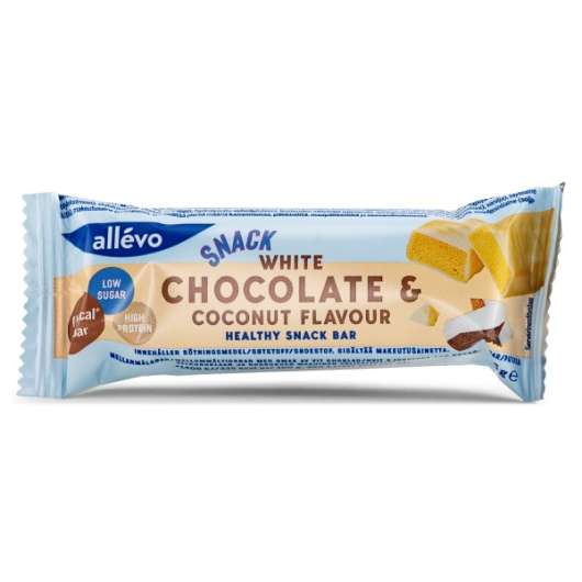Allevo Healthy Snack Bar White Chocolate & Coconut 1 st