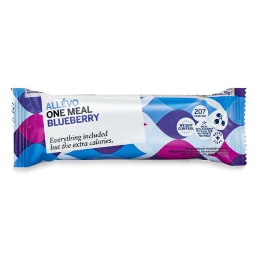 Allevo One Meal Bar, Blueberry, 1 st