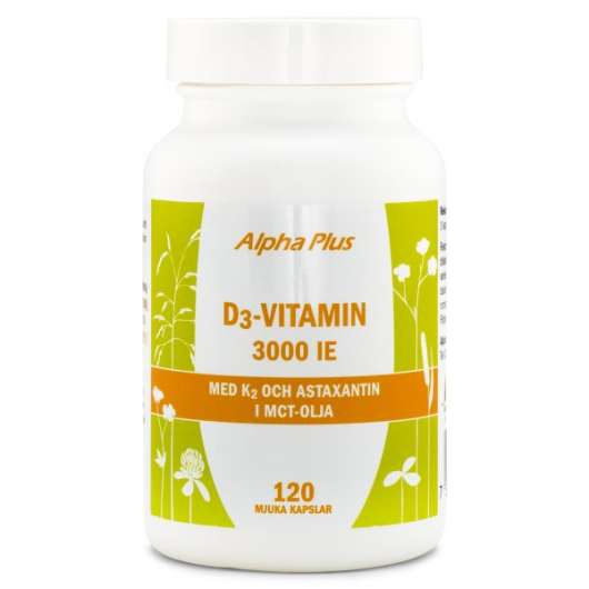 Alpha Plus D3-Vitamin 3000 IE +K2 120 kaps