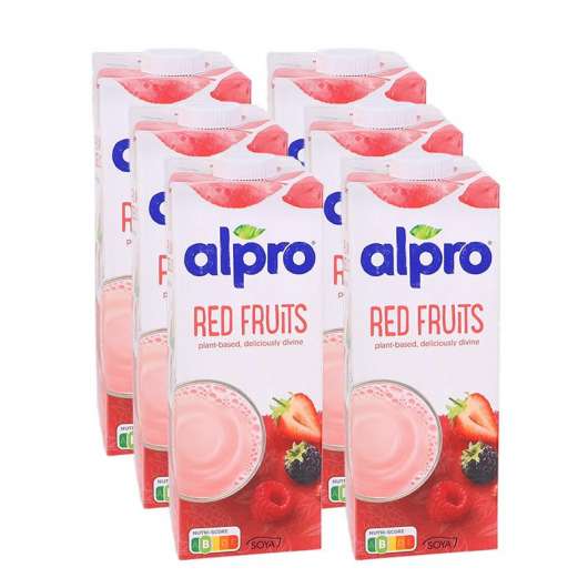 ALPRO Soja Dryck Rödfrukt 6-pack