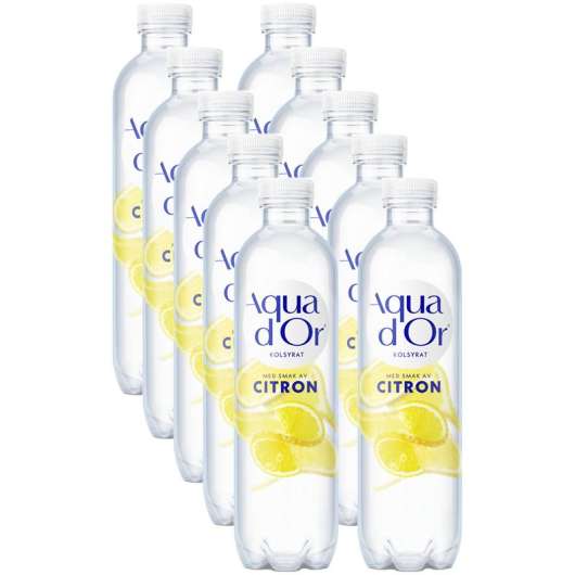Aquador Kolsyrat Vatten Citron 10-pack