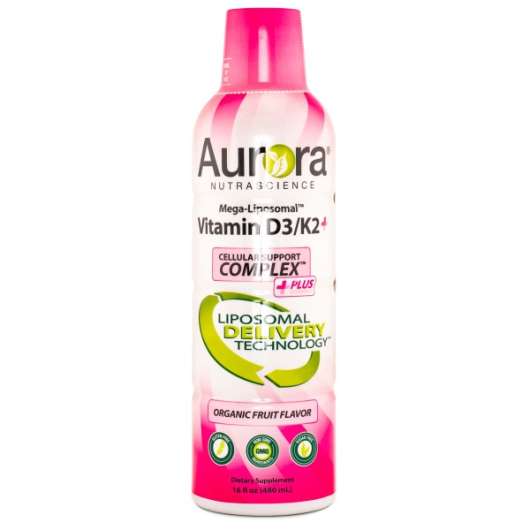 Aurora Liposomal Vitamin D3/K2+ 480 ml