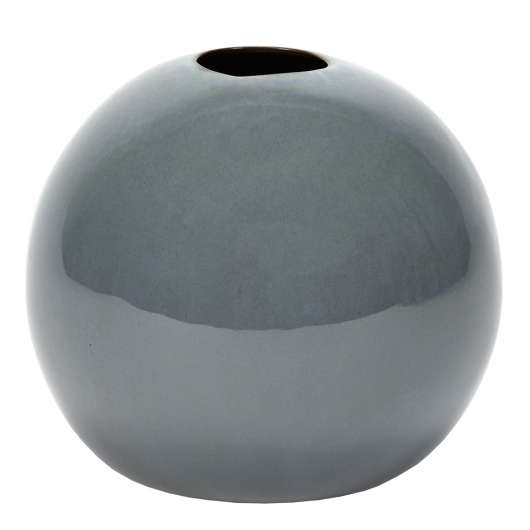 Ball Vas Keramik 17 cm Rökblå