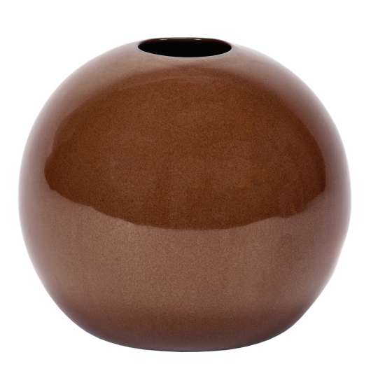 Ball Vas Keramik 17 cm Roströd