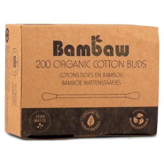 Bambaw Bamboo Bomullstops, 200 st