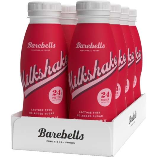 Barebells Milkshake, Raspberry, 8-pack