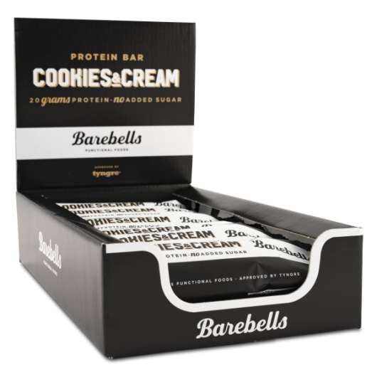 Barebells Protein Bar Cookies & Cream 12-pack