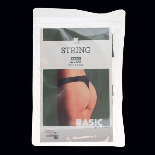 Basic treasure Stringtrosor 4-Pack L