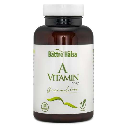 Bättre Hälsa A-Vitamin Green Line 100 kaps