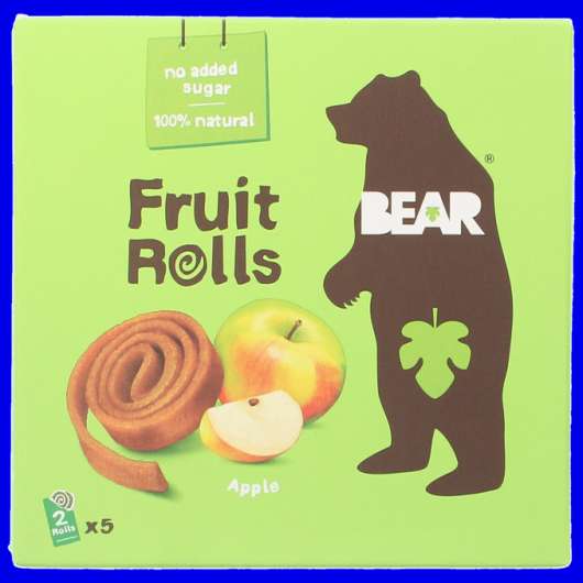 Bear 2 x Torkade Fruktrullar Äpple 5-pack