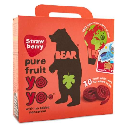 Bear Yoyos Multipack Jordgubb 5-pack