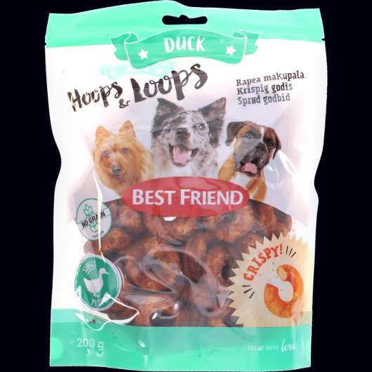 Best Friend Hundgodis Hoops & Loops Anka