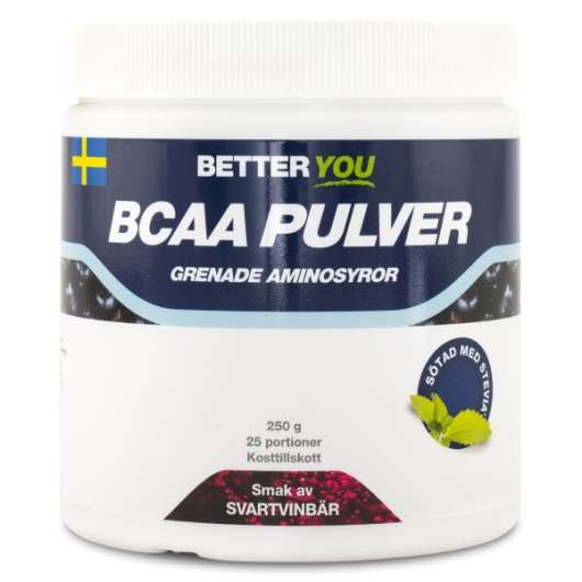 Better You BCAA Pulver Svartvinbär 250 g