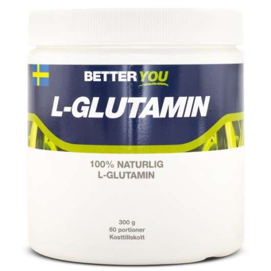 Better You L-Glutamin, Naturell, 300 g
