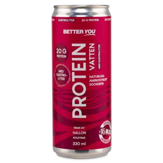 Better You Proteinvatten m Elektrolyter, Hallon, 1 st