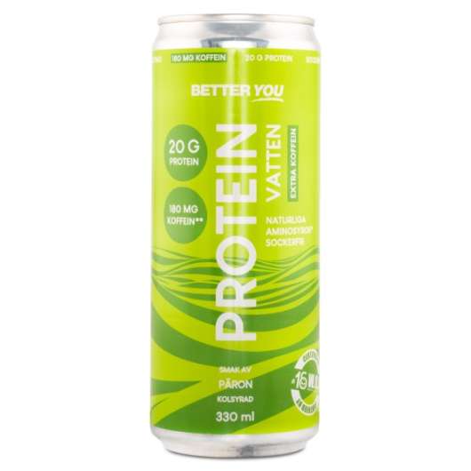 Better You Proteinvatten m Koffein 180 mg, Päron, 1 st
