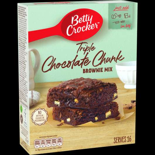 Betty crocker Triple Chocolate Chunk Brownie Kakmix
