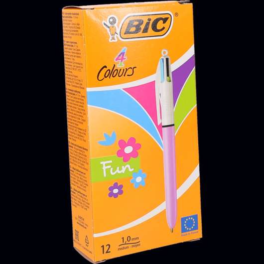 Bic 4 Colours Fun Multipenna 12-pack