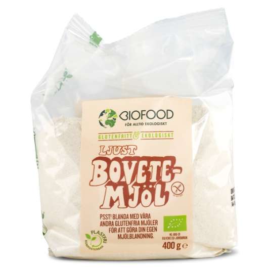 Biofood Ljust Bovetemjöl, 400 g
