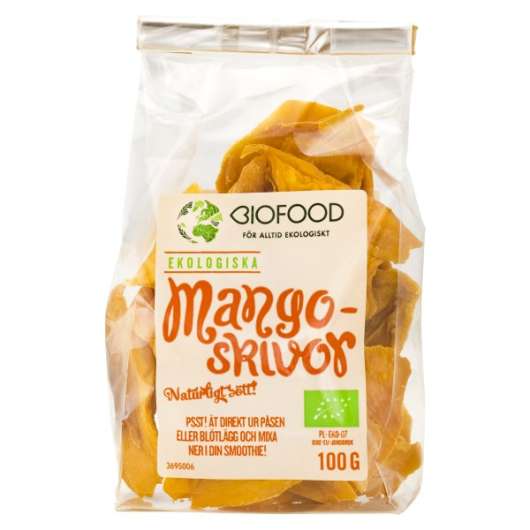 Biofood Mangoskivor Torkade, 100 g