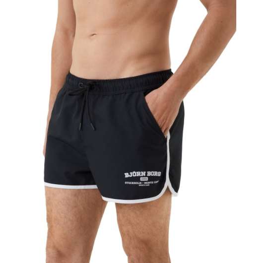 Björn Borg Retro Swim Shorts, , Black