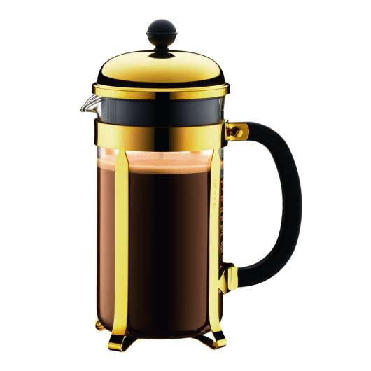 Bodum - Chambord Kaffepress 1 L 8 koppar Guld