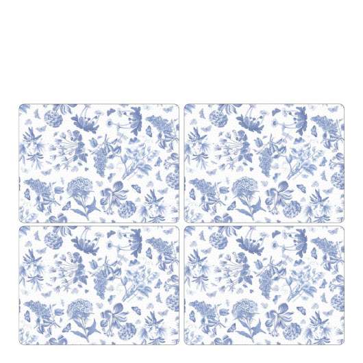Botanic Blue Tablett 30x40 cm 4-pack