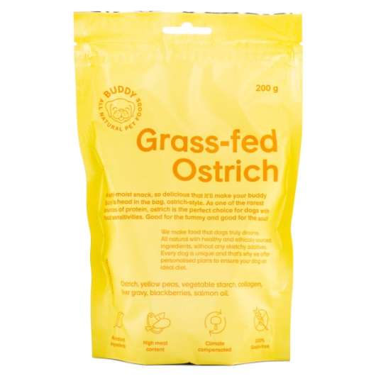 Buddy Grass-fed Ostrich 200 g