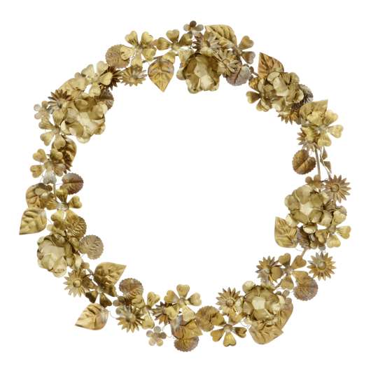 Bungalow - Krans Blommor 26,5 cm Guld