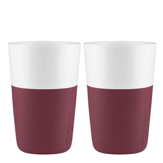 Caffe Lattemugg 36 cl 2-pack Pomegranate