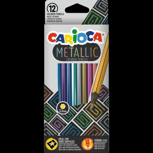 Carioca Metallic Färgpennor 12-pack