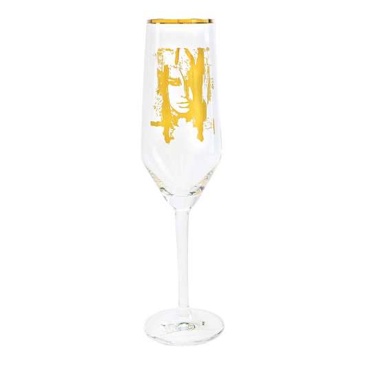 Carolina Gynning - Champagneglas Wild Woman Gold 30 cl