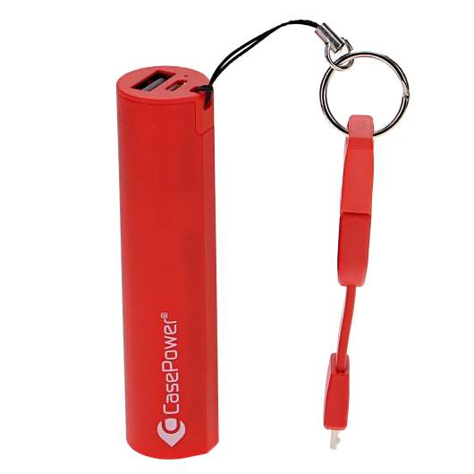 CasePower Bärbart uppladdningsbart batteri Röd - 53% rabatt