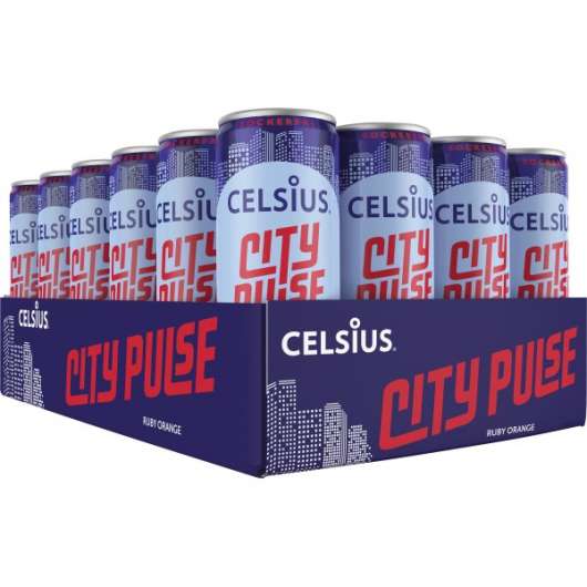 Celsius City Puls kolsyrad 24-pack