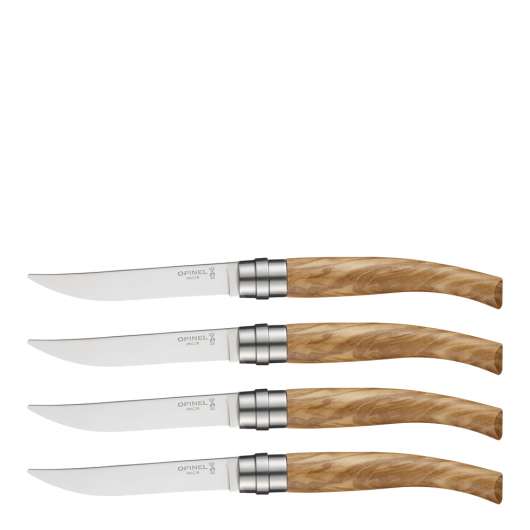 Chic Stekknivar 4-pack Olivträ