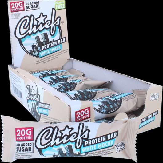 Chiefs Proteinbar Vit Choklad 12-Pack