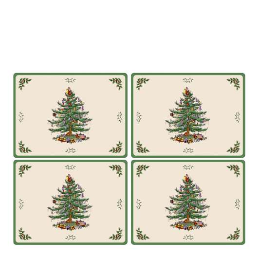 Christmas Tree Tablett 30x40 cm 4-pack