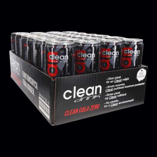 Clean Drink Energidryck Cola Zero 24-pack