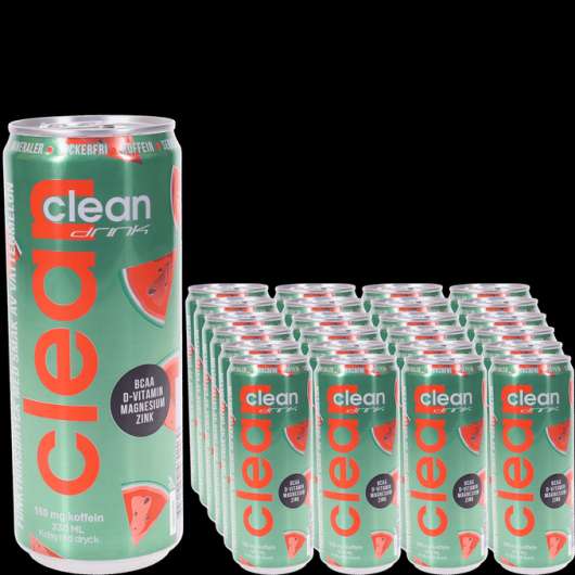 Clean Drink Energidryck Vattenmelon 24-pack