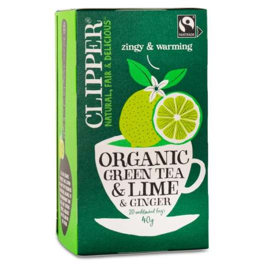 Clipper Green Tea Lime & Ginger EKO