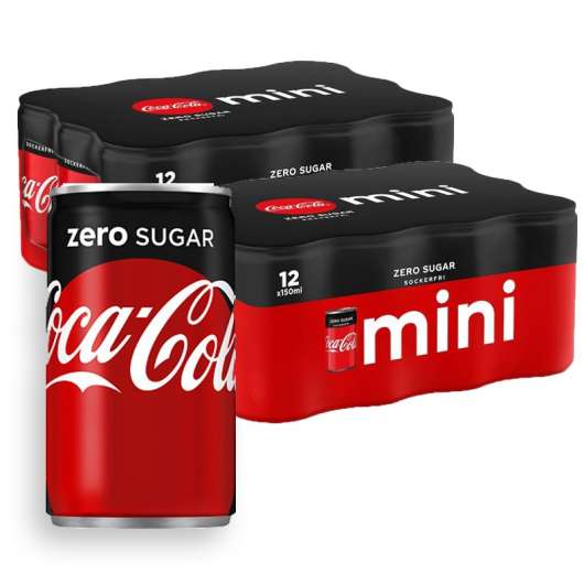 Coca-Cola Zero Mini 24-pack - 62% rabatt
