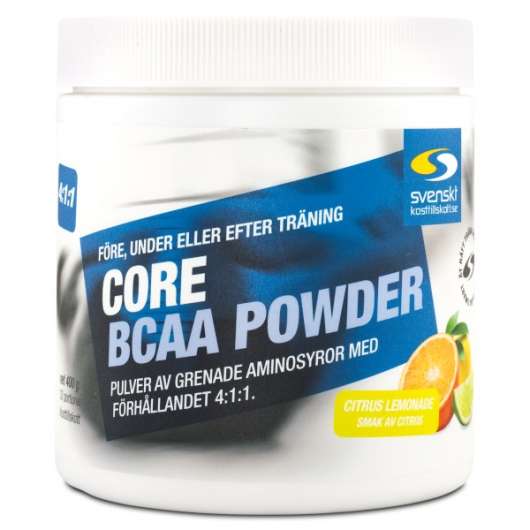 Core BCAA Powder, Citrus Lemonade, 400 g