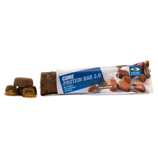 Core Protein Bar 2.0, Chokladfudge, 1 st